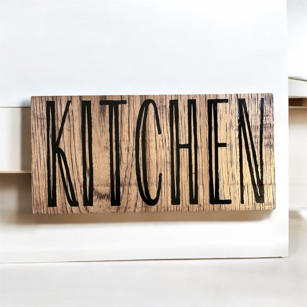 Handmade kitchen sign